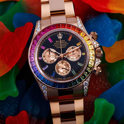 rolex dayton rainbow|rolex rainbow daytona review.